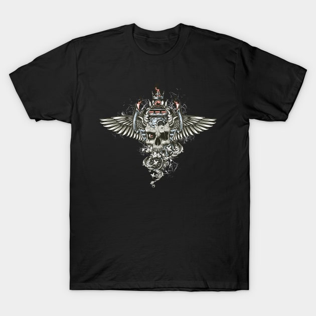 Engine Skull T-Shirt by viSionDesign